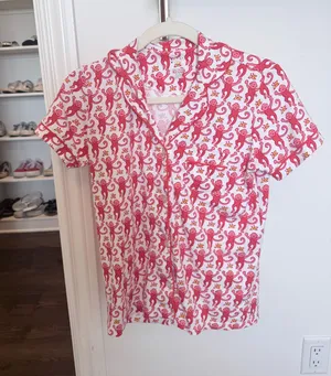 Roller Rabbit Pajamas Monkey Pink thumbnail 1