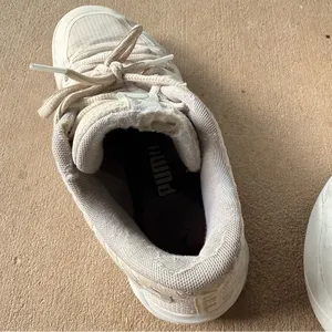 Puma Women's Cream and White Sneakers thumbnail 4