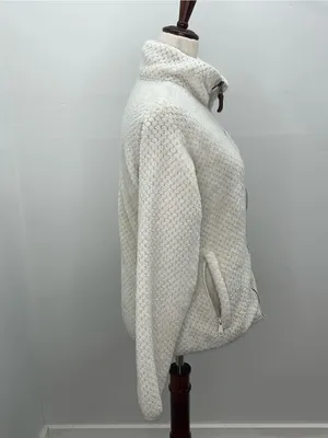 Columbia Sportswear Cream White Full Zip Women’s Sherpa Fleece Jacket Medium thumbnail 4