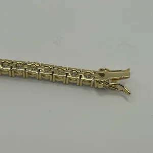 Kristalize Jewelry Moissanite Tennis Bracelet Gold 5mm 7 Inch Brand New VVS1 Crazy Shine No Pass thumbnail 7
