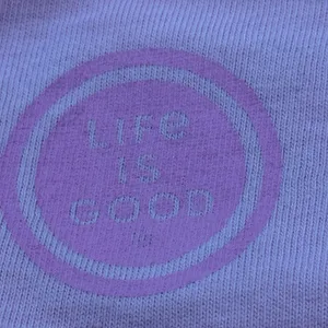 Life is Good Women’s XL Pink Super Heroes Wear Scrubs V-Neck T-Shirt thumbnail 6