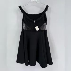 Free People Brooklyn Mini Dress‎ in Black size medium NWT thumbnail 5