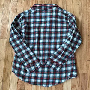 Lauren Ralph Lauren Shirt Womens Medium Red White Plaid Logo Button Up Sleepwear thumbnail 10