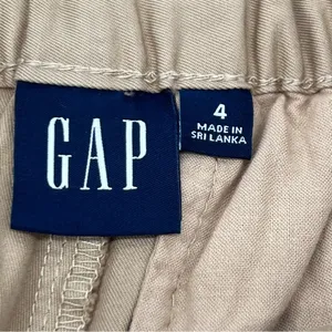 GAP Women's 6 Pocket Tan 100% Cotton Cargo Pants Double Belt-Size 4 thumbnail 8