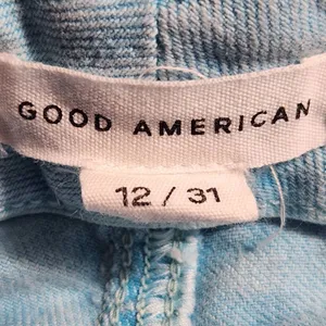 Good American Blue Straight Leg Ankle Jeans Size 12 High Rise Premium Denim thumbnail 6