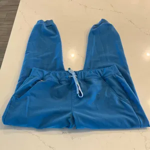Figs Zamora Jogger Scrub‎ Pants in Capri Blue size Large thumbnail 3