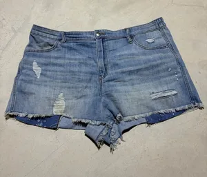 Aerie Light Blue Distressed Denim Shorts XL thumbnail 1