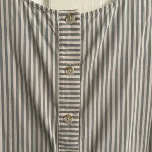 Madewell Green/Cream Button-Back Easy Dress thumbnail 7