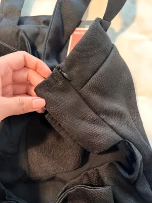 Pretty Little Thing Bow Black Dress Twill Cut-Out thumbnail 6