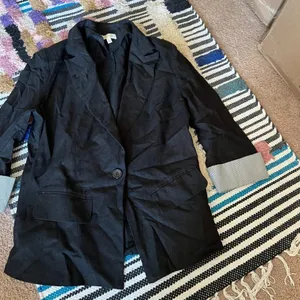 NWOT Nana black linen‎ blazer Large Black thumbnail 2