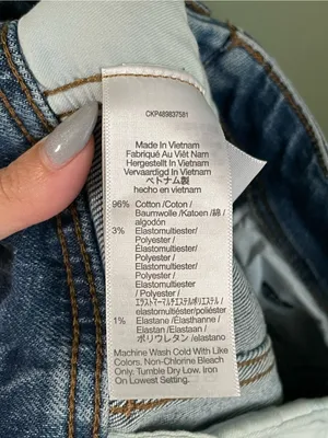 Madewell Tapered Denim Trousers Size 27 Calvert Wash Comfort Stretch High Rise thumbnail 13