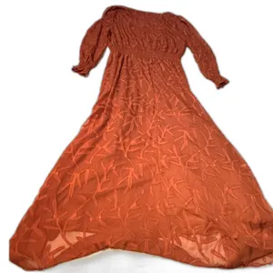 Baltic Born Rust Floor Length Dress Boho Cottagecore Long Sleeve Empire Waist 1x thumbnail 9