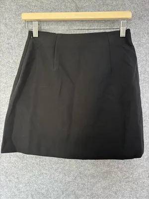 Zara Black pleated mini skirt XS thumbnail 2