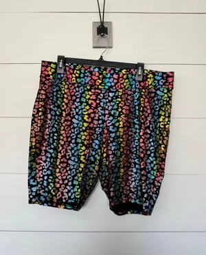 Torrid Women’s 3X Rainbow Leopard Biker Shorts thumbnail 1