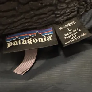 VTG Patagonia Bernese Mountain Jacket High Pile Quilted 81455 Women's L USA thumbnail 6