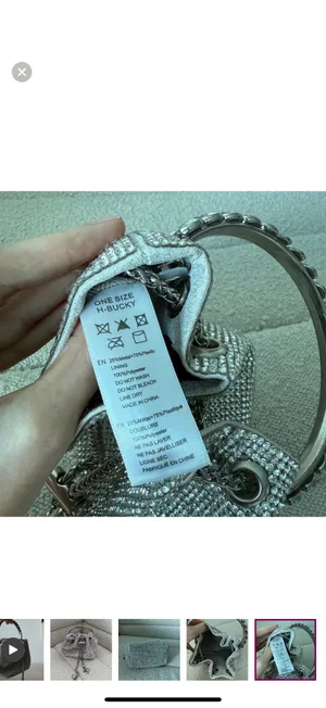 Liliana Silver Mini Bag with Chain Handle thumbnail 5