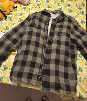 Sherpa winter coat flannel Green Size XL thumbnail 1