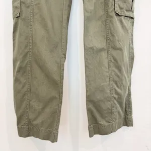 Abercrombie Cargo Pants Size 25 Green Wide Leg Baggy High Rise Minimalist Grunge thumbnail 6