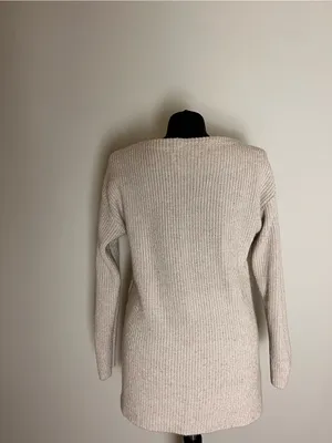 Loft Cream Knit Boatneck Women's Sweater thumbnail 4