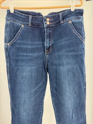 Rock & Roll Denim Women's Blue Boot Cut Jeans 30x34 med wash western high rise thumbnail 7