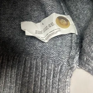 Ella Moss Boyfriend academia Cozy Sweater cottagecore gray Women's Cardigan L thumbnail 3