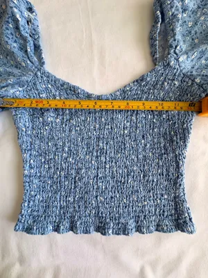 Abercrombie Floral Smocked Top Size S thumbnail 2