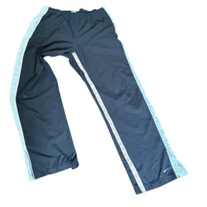 Nike Vintage Y2K Track Pants Black White Side Stripe Womens Athletic Size L Wide thumbnail 7