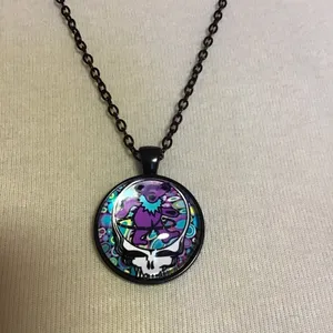 Grateful Dead hula hooping dancing bear necklace thumbnail 2