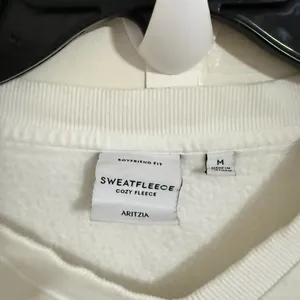 Aritzia Cream V-Neck Sweater thumbnail 5