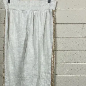 Aerie White Wide Leg Pants size M thumbnail 8