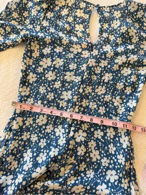 Reformation Nantes Midi Dress Blue Floral Mari Print 4 thumbnail 8