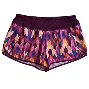 Reebok Pink/Purple Printed Running Shorts, L thumbnail 6
