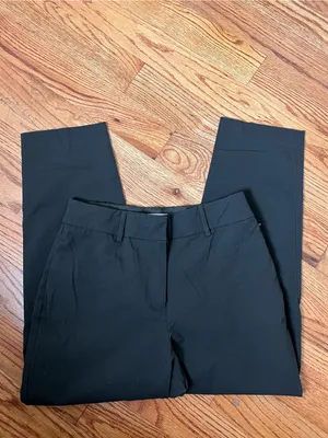 H&M Olive Green Crop Dress Pants thumbnail 2