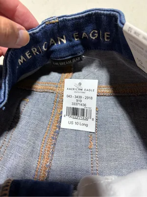 American Eagle Outfitters NWT curvy hi-rise jegging dream Jean 10 long thumbnail 8