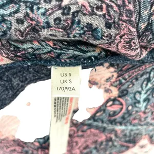 Free People Count Me In Trapeze Tunic Top Black Lace Pink Size Small‎ thumbnail 12
