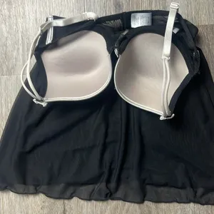 Jessica Simpson Black Lace Sheer Babydoll Lingerie thumbnail 9
