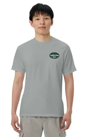 Survivor Comfort Colors T-Shirt 50 Seasons Logo - Granite thumbnail 1