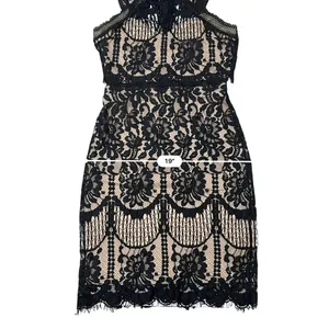 Lulu's Sweetness Lace Midi‎ Dress MEDIUM Black & Nude Flirty Lacy Feminine thumbnail 9