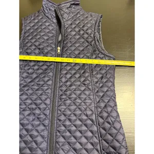 Liverpool Jeans Company Navy Blue Diamond Quilted Zip Front Vest‎ GZJ93778-LP M thumbnail 3