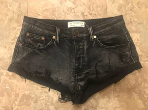 By Together Cutoff Denim Shorts thumbnail 1
