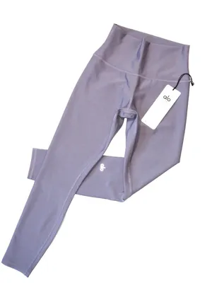 NWT Alo Yoga 7/8 High-Waist Airlift Legging in Lavender Smoke Stretch Workout S thumbnail 3