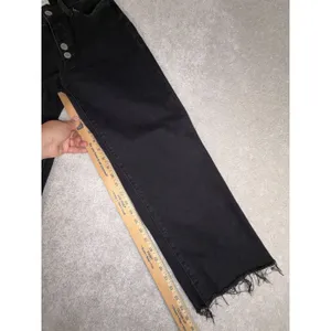 Vervet Flying Monkey Black Wide Leg Crop Jeans Button 26‎ thumbnail 9