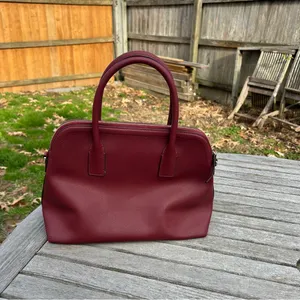Kate Spade‎ Cameron Street Margot Red/Maroon Saffiano Leather Satchel thumbnail 7