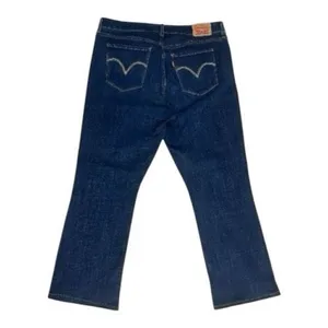Levi’s Dark Blue Classic Bootcut Women Jeans Size 14 Stretch High Rise thumbnail 6