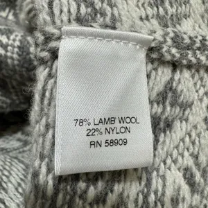 EUC Chelsea & Violet New Womens Grey‎ Print Sweater Jacket Medium Geometric-M thumbnail 4