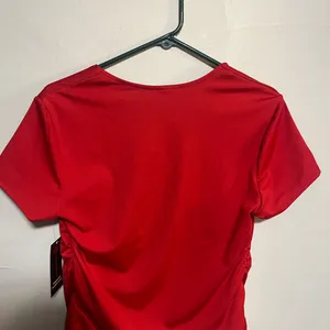 No Boundaries Vibrant Red Short Sleeve Top thumbnail 4