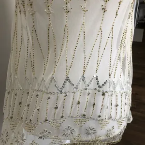 PJK Patterson J Kincaid Top Cami Sleeveless High Neckline Sequin Beaded Boho thumbnail 7