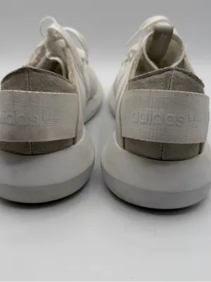 Adidas Tubular Viral Triple White S75583 Women’s 6.5 Y2K Sneakers thumbnail 4