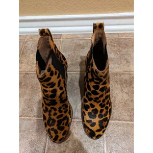 Madewell The Regan Boot in Leopard Calf Hair Booties Shoes Women’s Size 5 thumbnail 6