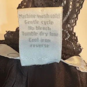 Vintage Y2K Satin Lace Babydoll Top Sz M Brown Coquette Lace Trim Fairy Romantic thumbnail 9